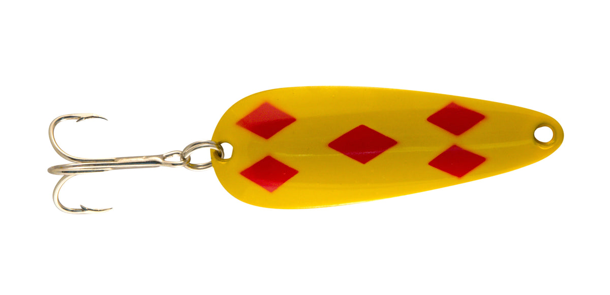 5 diamond fishing lure YR - Yellow & Red Five of Diamonds TM